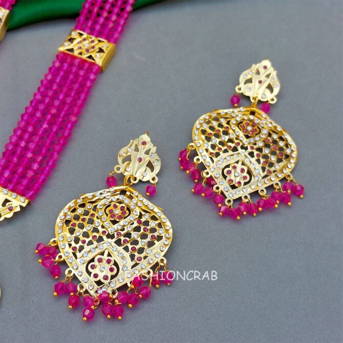Katrina Long Necklace Pink