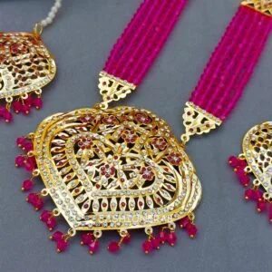 Katrina Long Necklace Pink