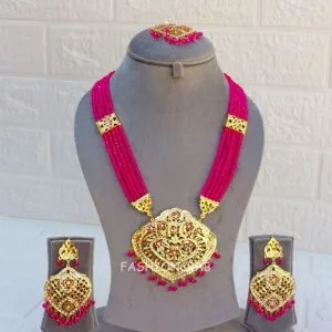 Katrina Long Necklace Pink