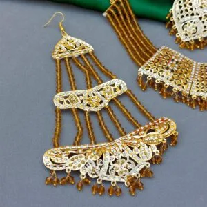 Mannat Jadau Jewellery Golden Yellow