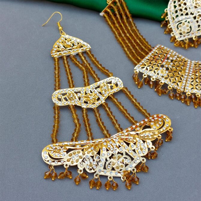 Mannat Jadau Jewellery Golden Yellow