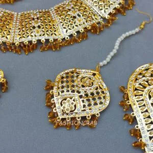 Mannat Jadau Jewellery Golden Yellow