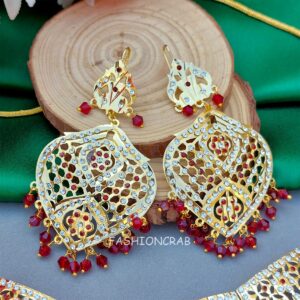 Mannat Jadau Jewellery Maroon
