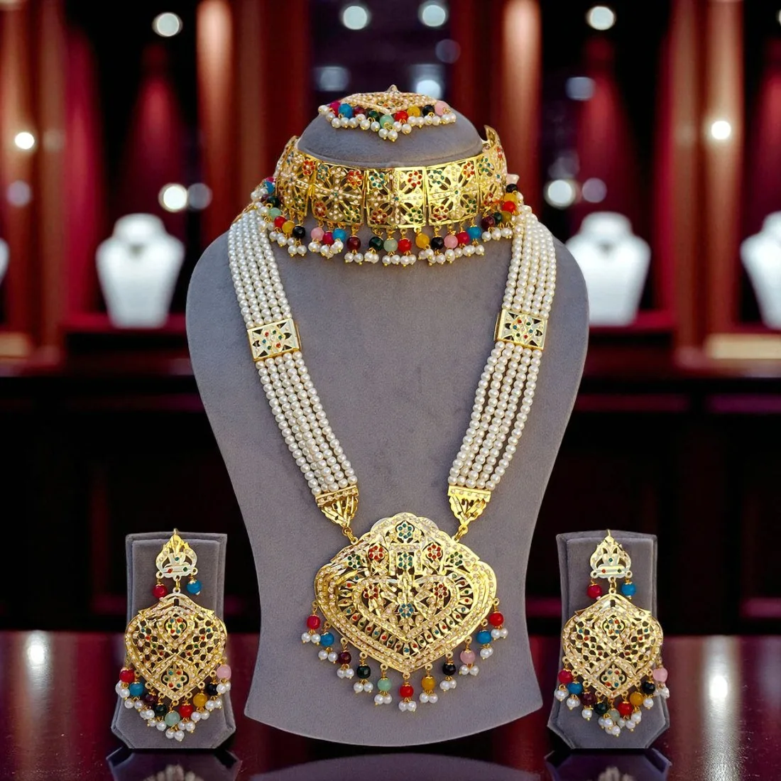 Multicolor Tania Punjabi Jewellery