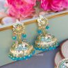 Noor Jadau Earrings Blue 02 Noor Jadau Earrings Blue