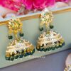 Noor Jadau Earrings Green 02 Noor Jadau Earrings Green