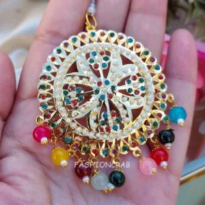 Noor Jadau Earrings Multicolor