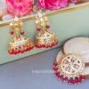 Noor Jadau Earrings Pink Noor Jadau Earrings Pink