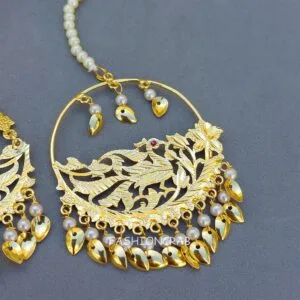 Pipal Patti Earrings with Tikka