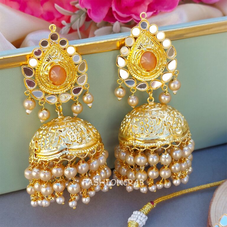 Punjabi Pearl Necklace Champagne