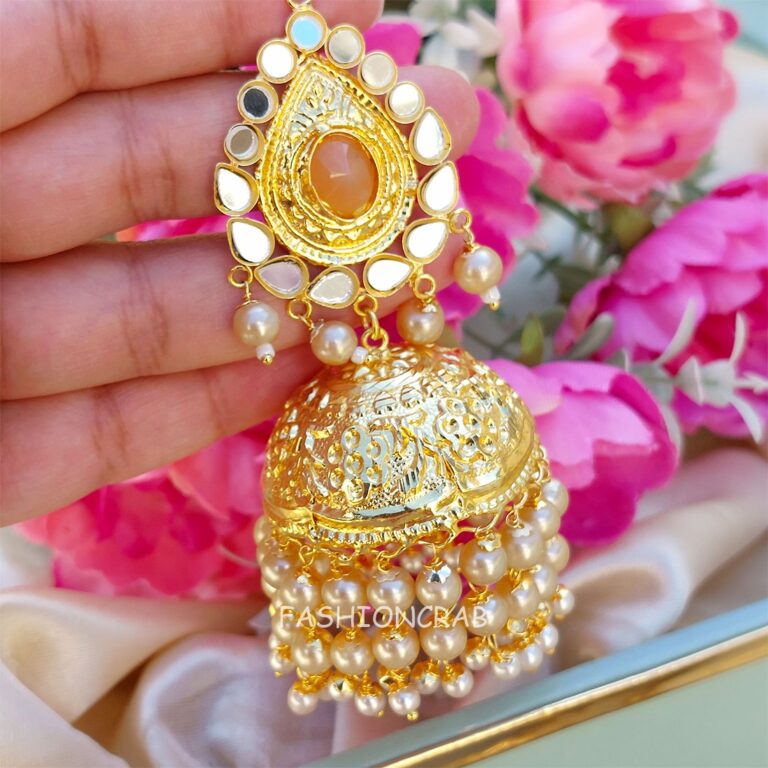 Punjabi Pearl Necklace Champagne