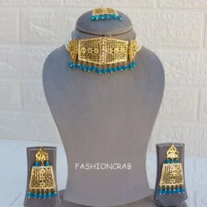 Rehana Jadau Jewellery Blue