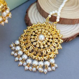 Sitara Traditional Jhumka White