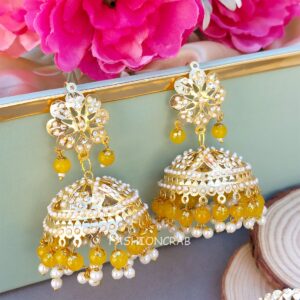 Tamanna Jadau Earrings with Maangtikka