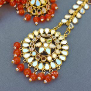 Tulip Mirror Earrings Orange