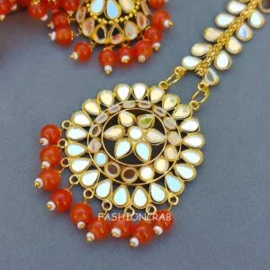 Tulip Mirror Earrings Orange