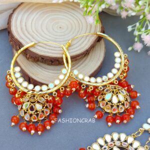 Tulip Mirror Earrings Orange