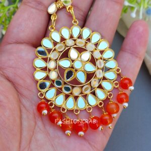 Tulip Mirror Earrings Orange