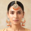 Tulip Mirror Earrings Orange