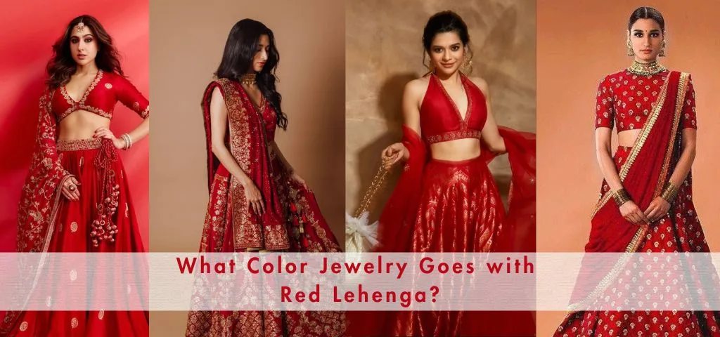 What Color Jewelry Goes with Red Lehenga