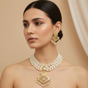 White Bani Punjabi Jewellery