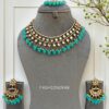 Blue Pearl Kundan Set for Anniversary Gift