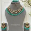 Blue Pearl Kundan Set for Anniversary Gift