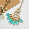 Blue Pearl Kundan Set for Anniversary Gift