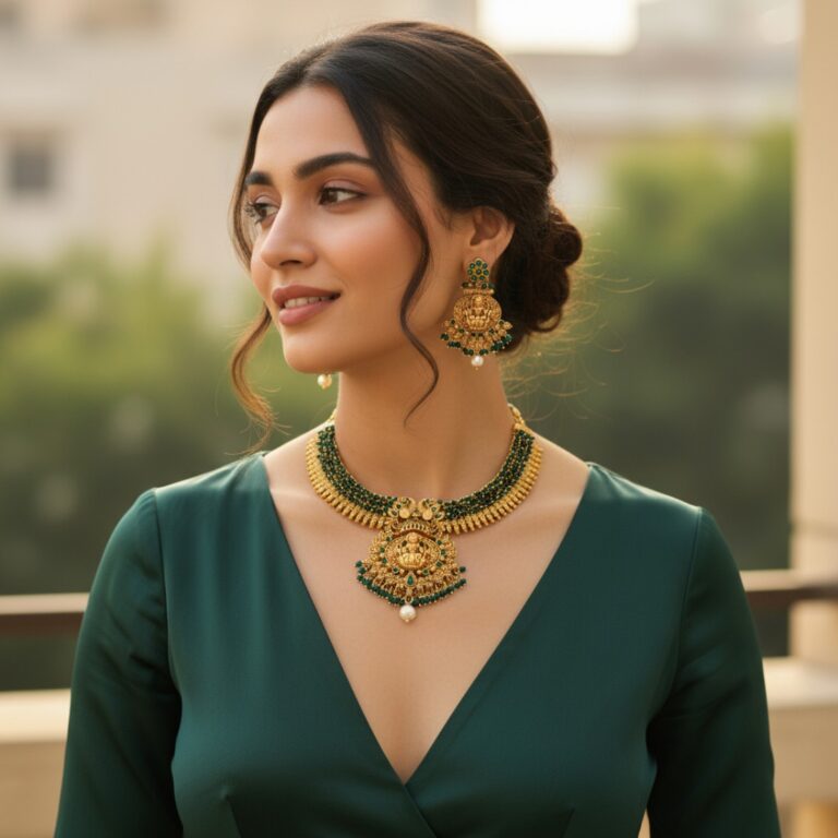 Green Temple Jewellery Set