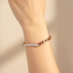 Heartfelt Love Anti Tarnish Bracelet - Rose Gold