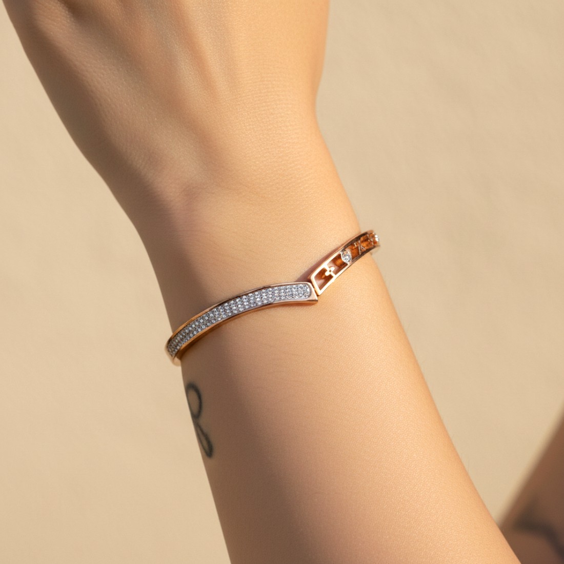 Heartfelt Love Anti Tarnish Bracelet - Rose Gold
