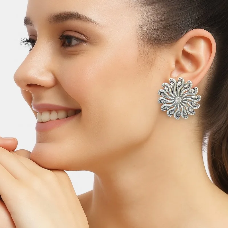 Inayat Oxidised Earrings for Saree
