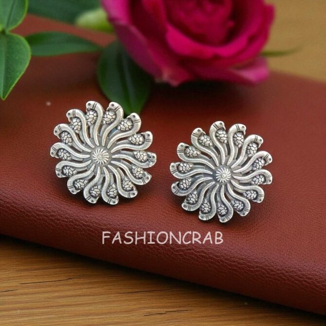 Inayat Oxidised Earrings for Saree