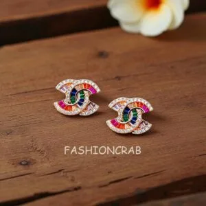 Multicolor Anti Tarnish Stud Earrings