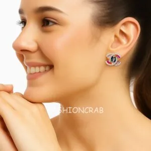 Multicolor Anti Tarnish Stud Earrings