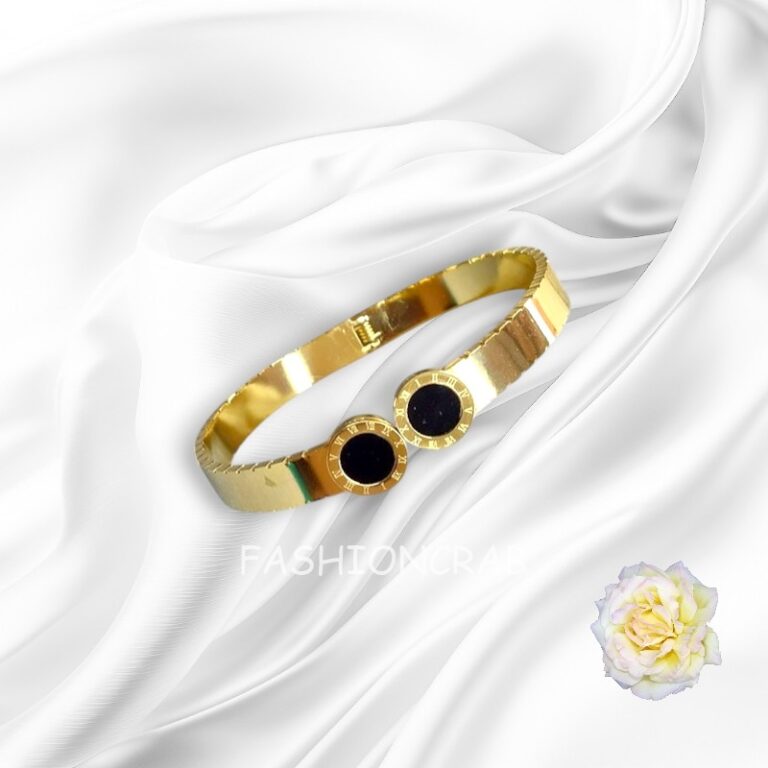 Roman Numeral Anti Tarnish Bracelet - Golden