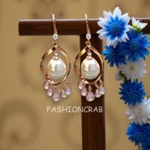 Rose Gold Pearl Drop Anti Tarnish Earring