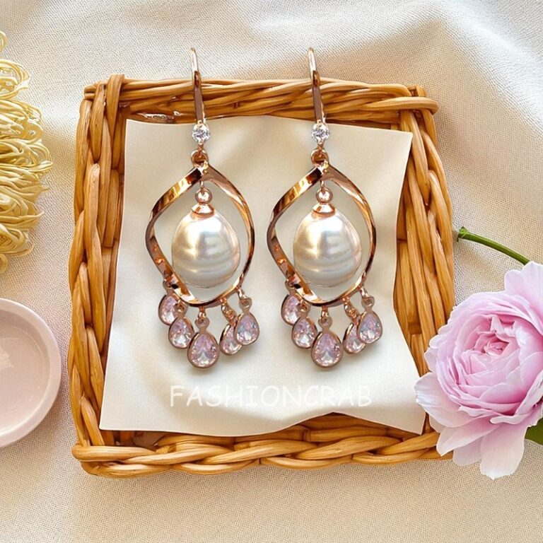 Rose Gold Pearl Drop Anti Tarnish Earring