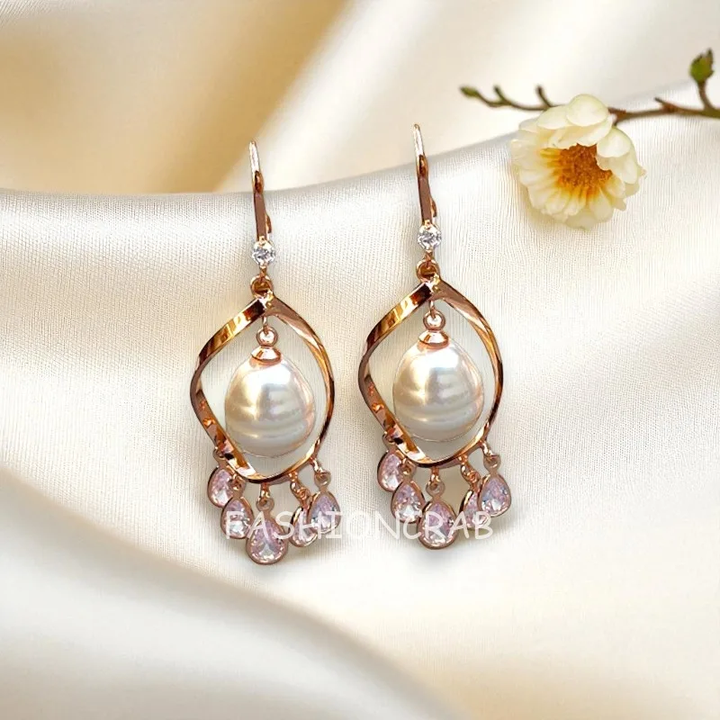 Rose Gold Pearl Drop Anti Tarnish Earring