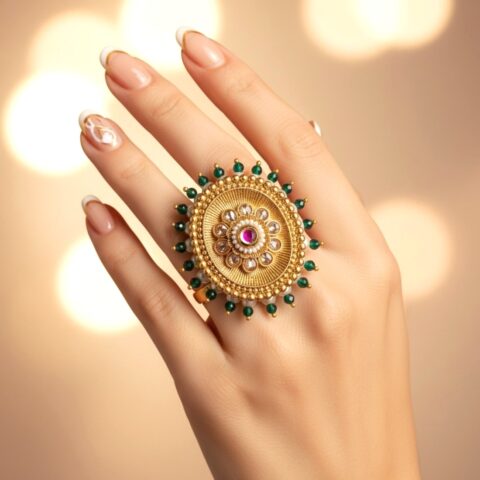 Cocktail Ring for Women - Green