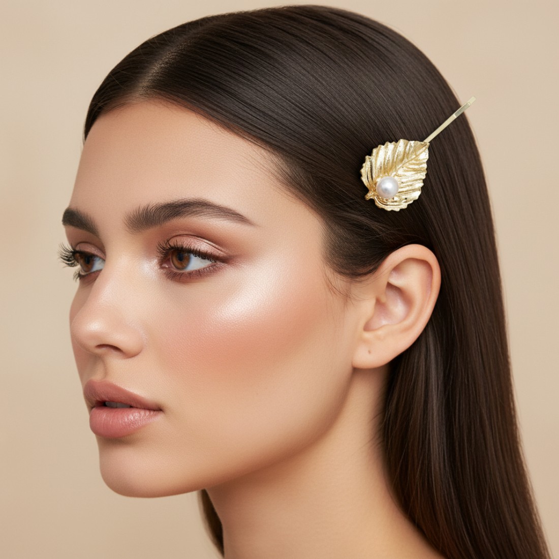 Leaf Shaped Hair Pins for Girls