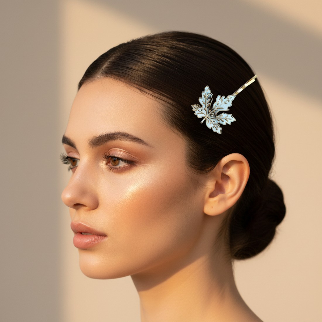 Leaf Shaped Hair Pins for Girls
