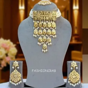 White Color Jadau Necklace