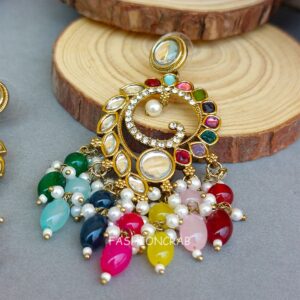 Aavya Chandbali Earrings Multicolor