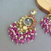 Aavya Chandbali Earrings Purple-03 Aavya Chandbali Earrings Purple