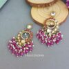 Aavya Chandbali Earrings Purple-04 Aavya Chandbali Earrings Purple