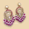 Aavya Chandbali Earrings Purple-06 Aavya Chandbali Earrings Purple