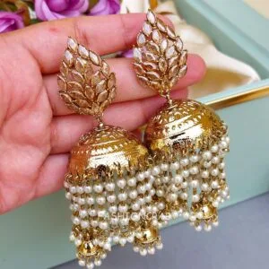 Chandni Long Pearl Earrings