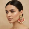 Dark Pink Meenakari Earrings