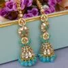Eshita Earrings with Chain Blue